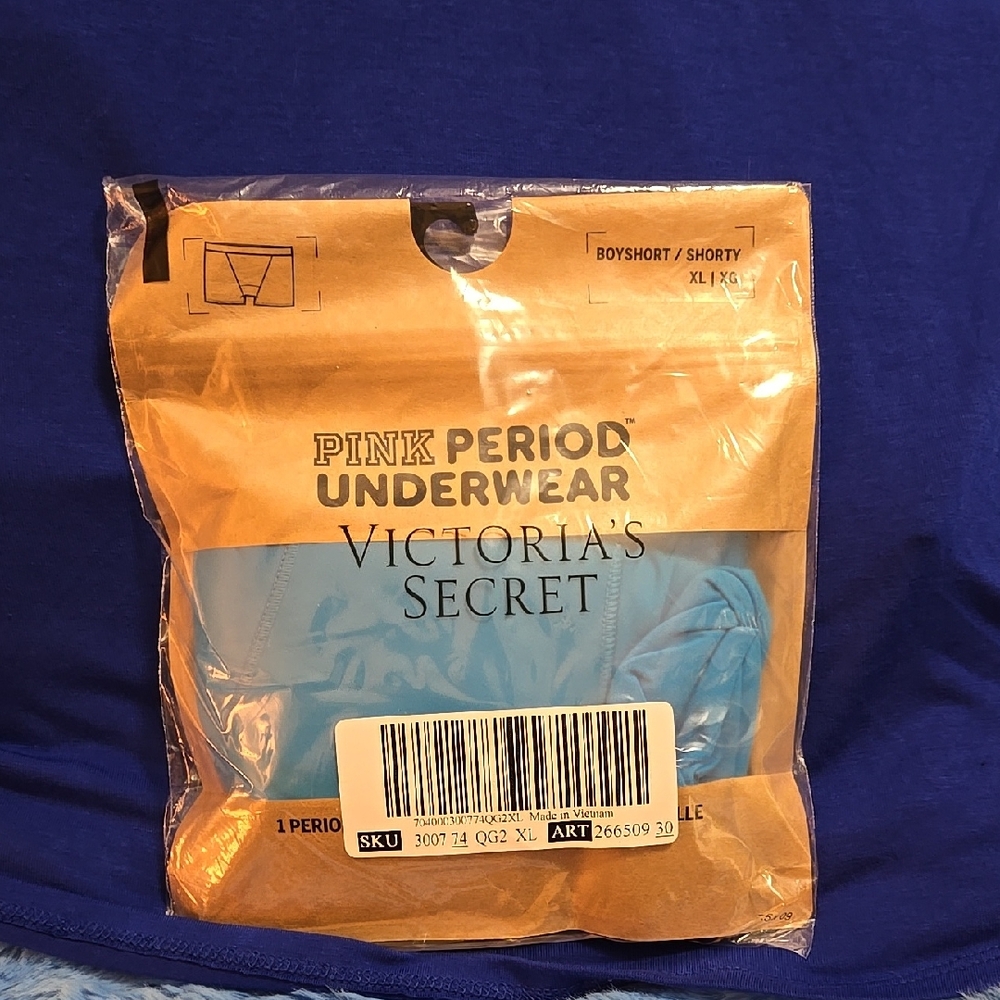 Victoria's Secret Pink Period Boyshort - Light Blue